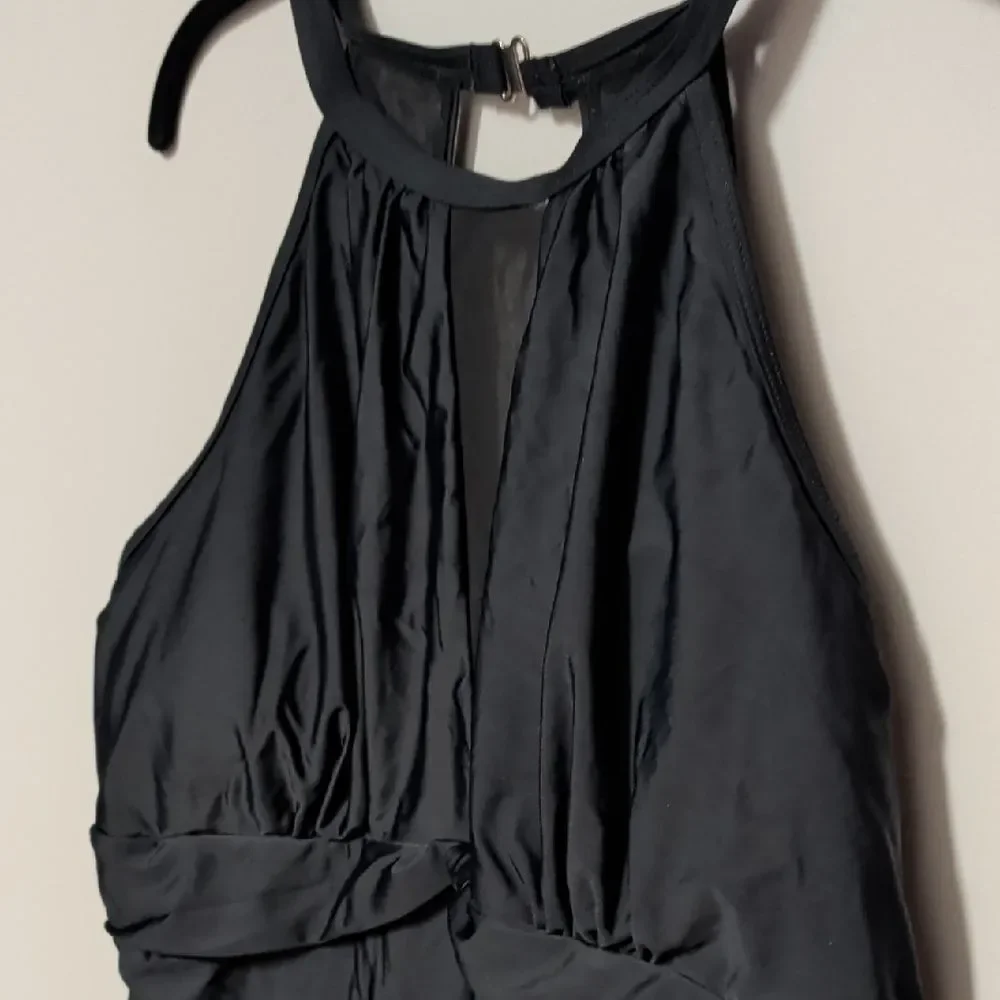Black Halter Neck Swimsuit
